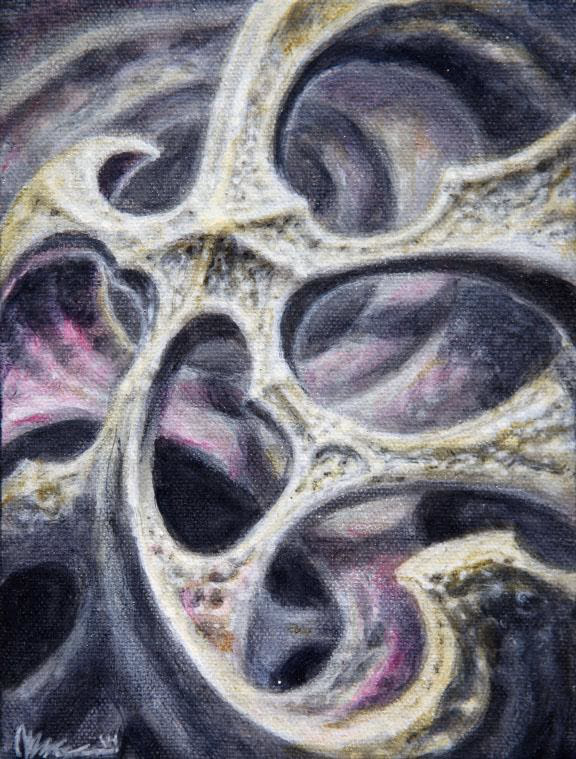 Untitled Acrylic on canvas 6x8" 2014