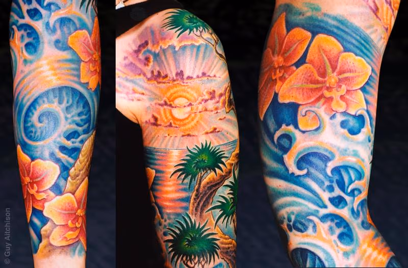 Sue, Hawaii surf sleeve