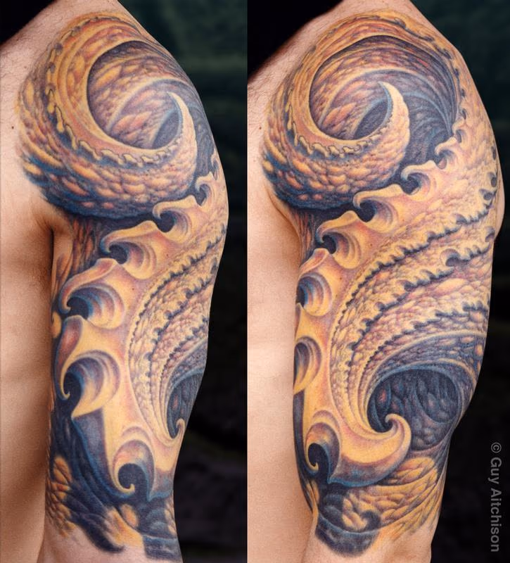 Larry, hook half sleeve