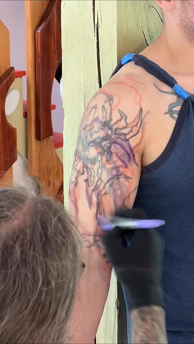 Abstract biomechanical sleeve in progress