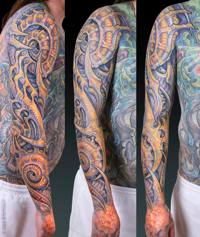 Scott, after 3 tattoo sessions