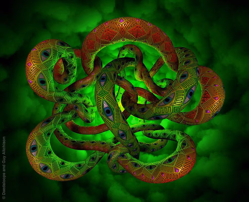 "The All-Seeing Snake", Online collaboration by Daedaloops and Guy Aitchison