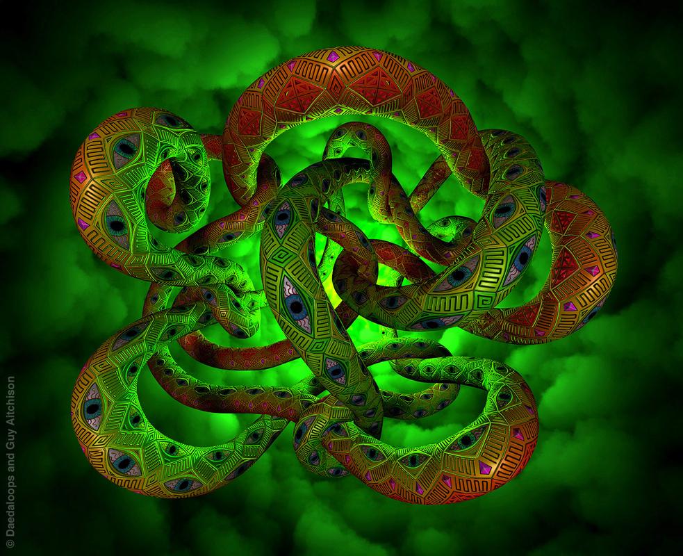 "The All-Seeing Snake", Online collaboration by Daedaloops and Guy Aitchison
