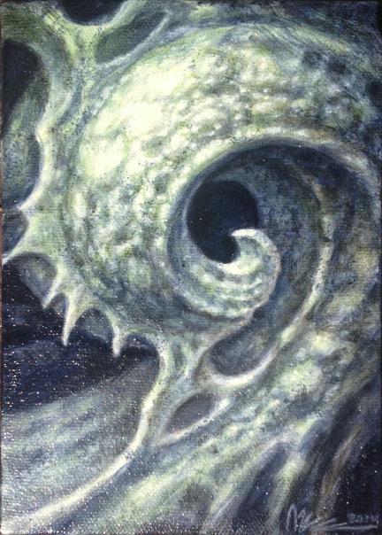 Untitled Acrylic on canvas 5x7" 2014
