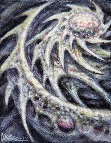 Untitled Acrylic on canvas 4x5" 2014