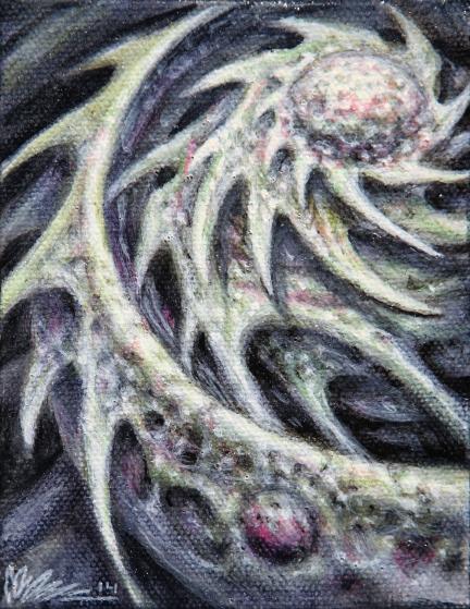 Untitled Acrylic on canvas 4x5" 2014