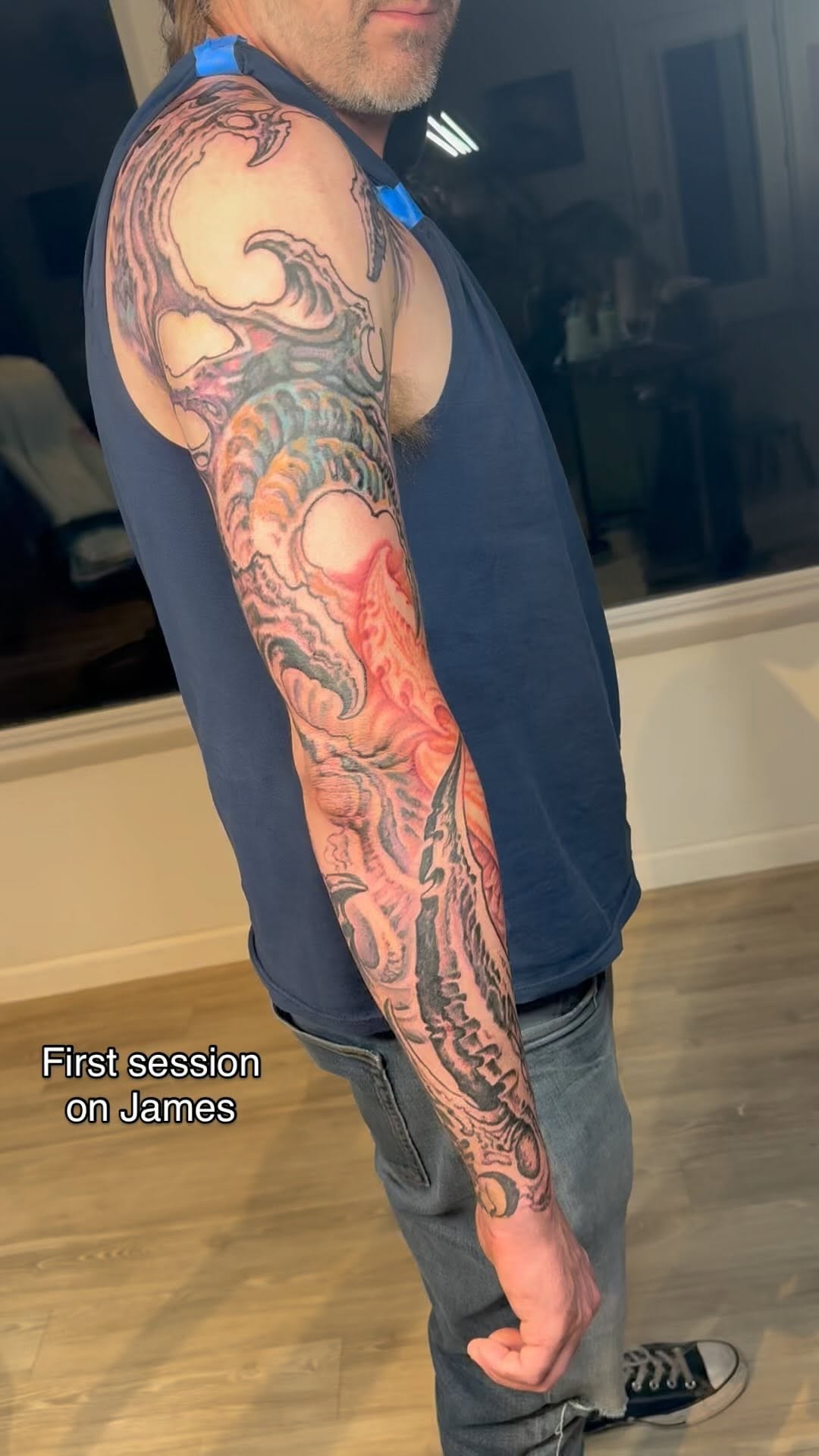 Biomechanical full sleeve, first session