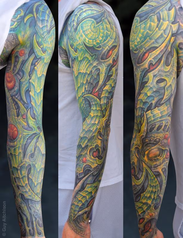 Scott, after 3 tattoo sessions