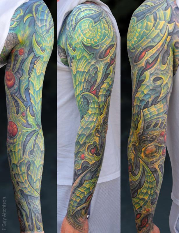 Scott, after 3 tattoo sessions