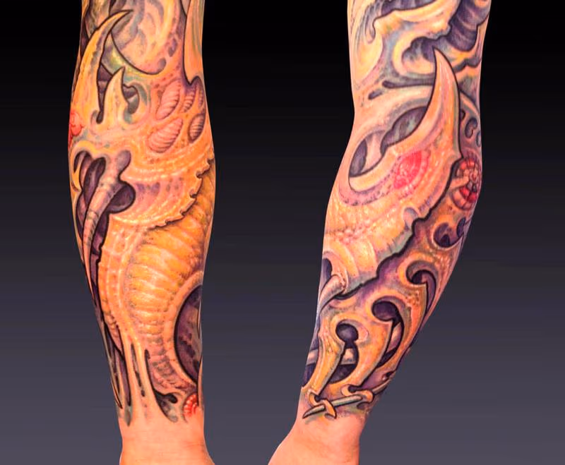 JJ, biomech sleeve detail shot