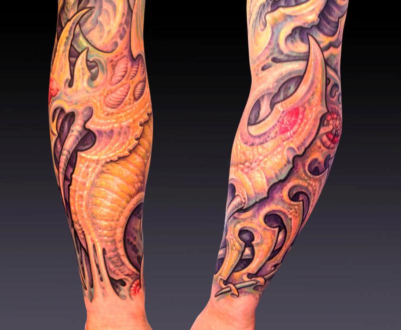 JJ, biomech sleeve detail shot