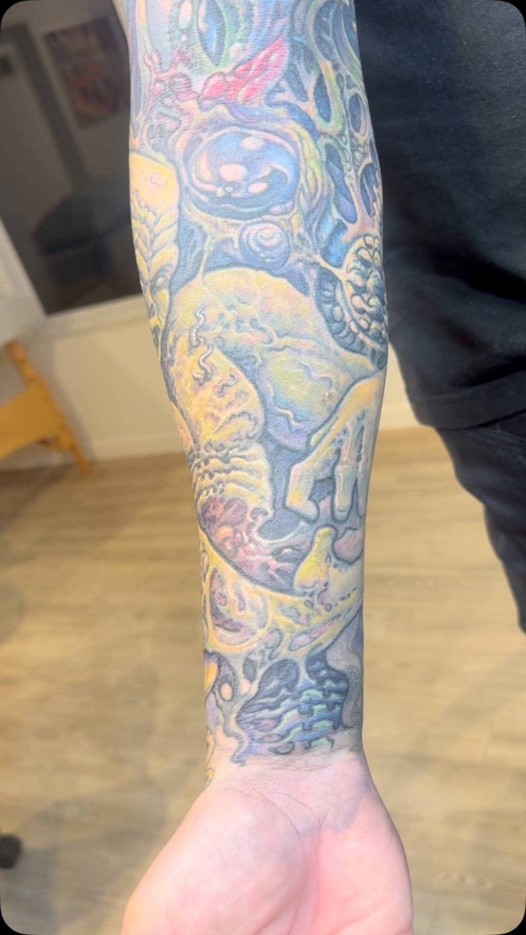 Biomech zombie color sleeve, forearm