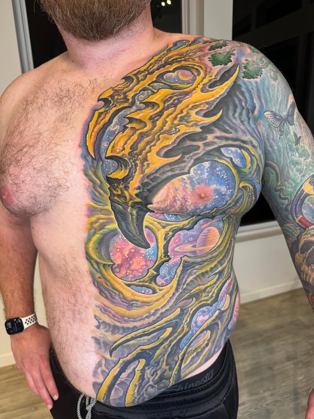 Biomech space sleeve and chest, color