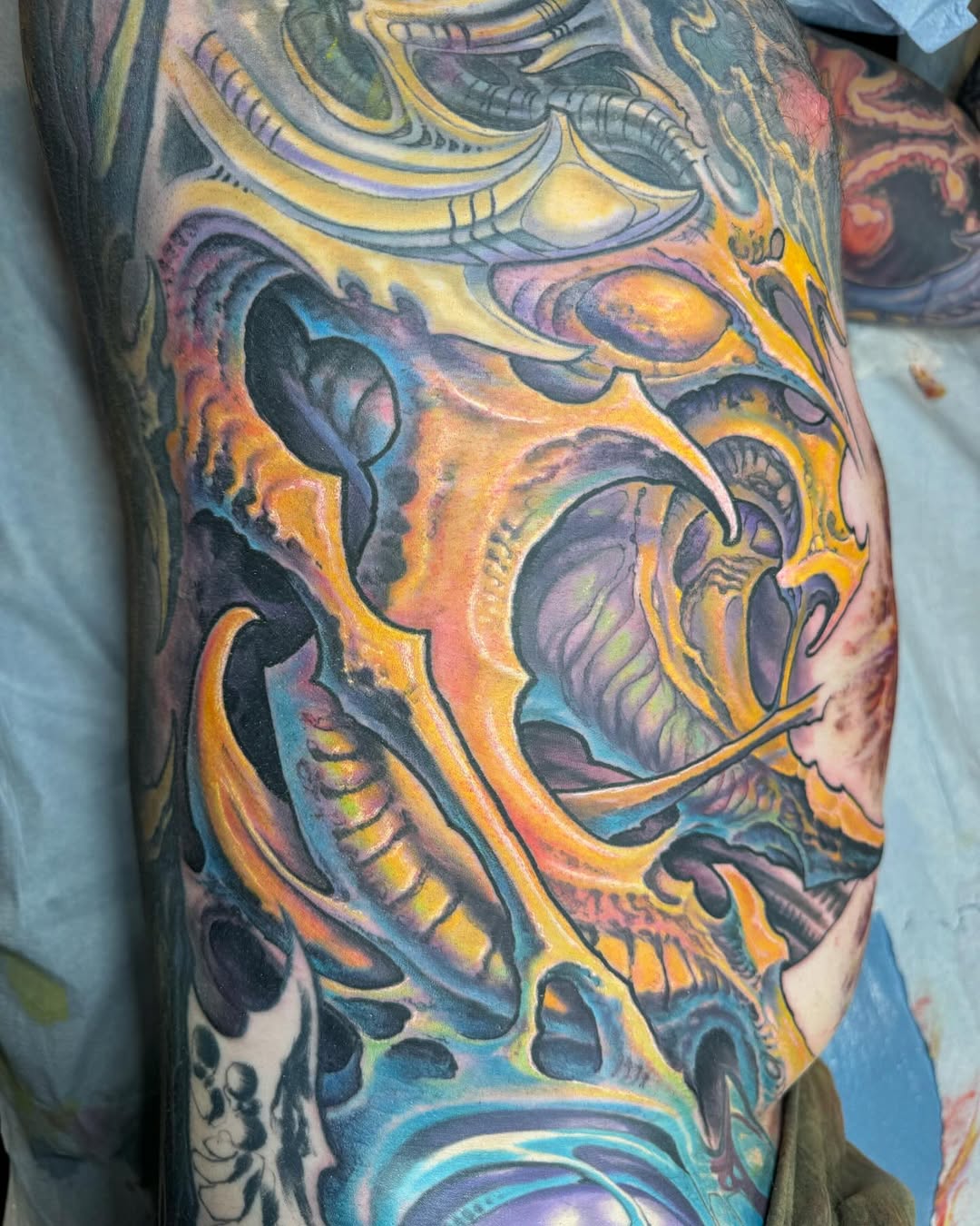 Color biomechanical body-suit collaboration