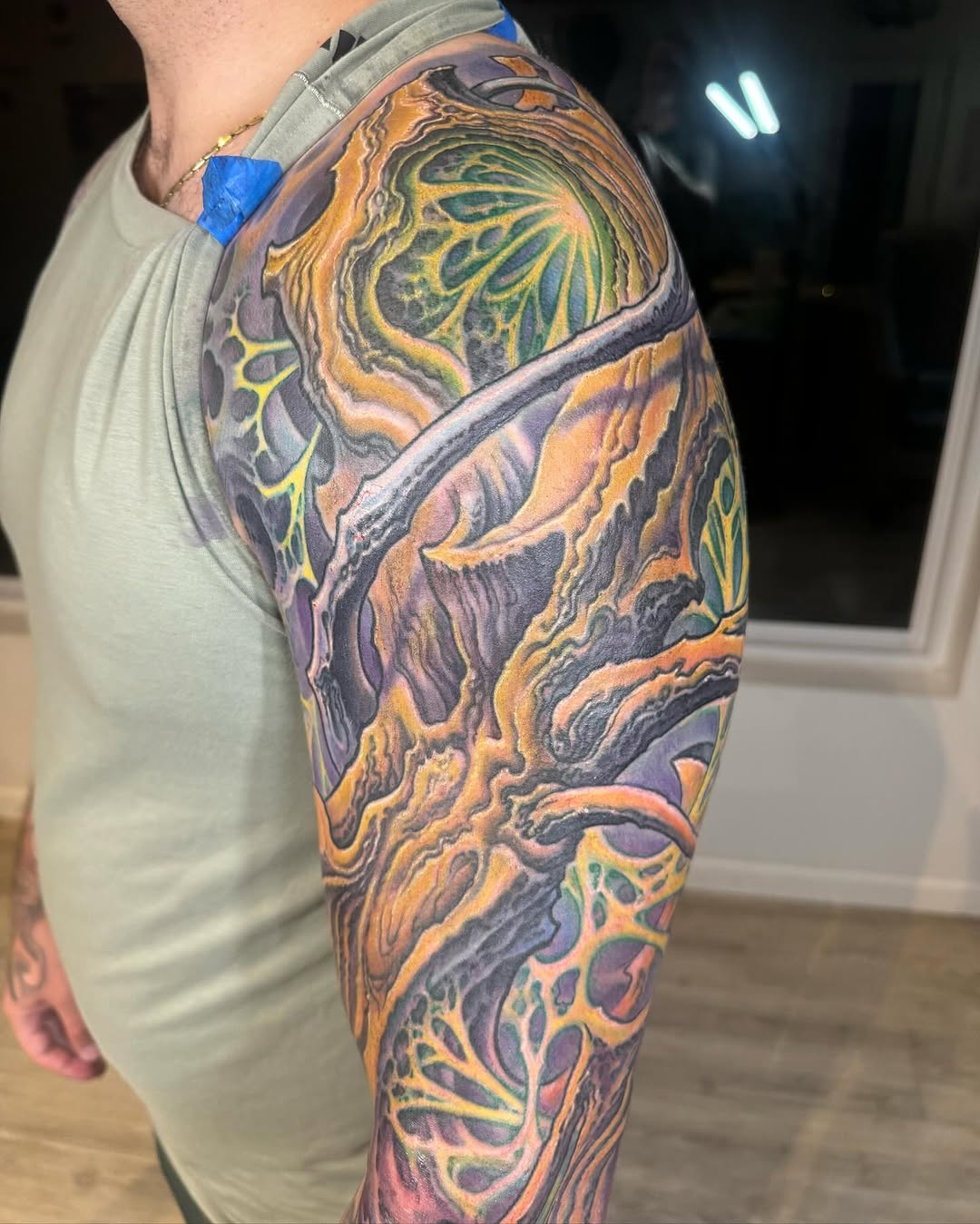 Biomechanical nature-inspired color sleeve