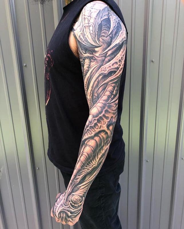 Full Bio Sleeve Tattoo