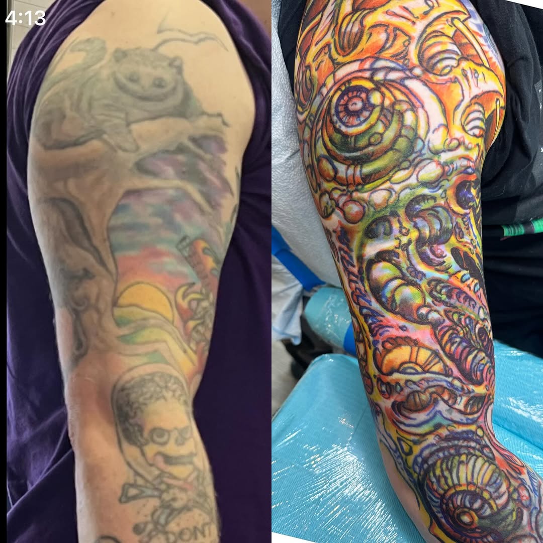 Biomechanical color cover-up sleeve
