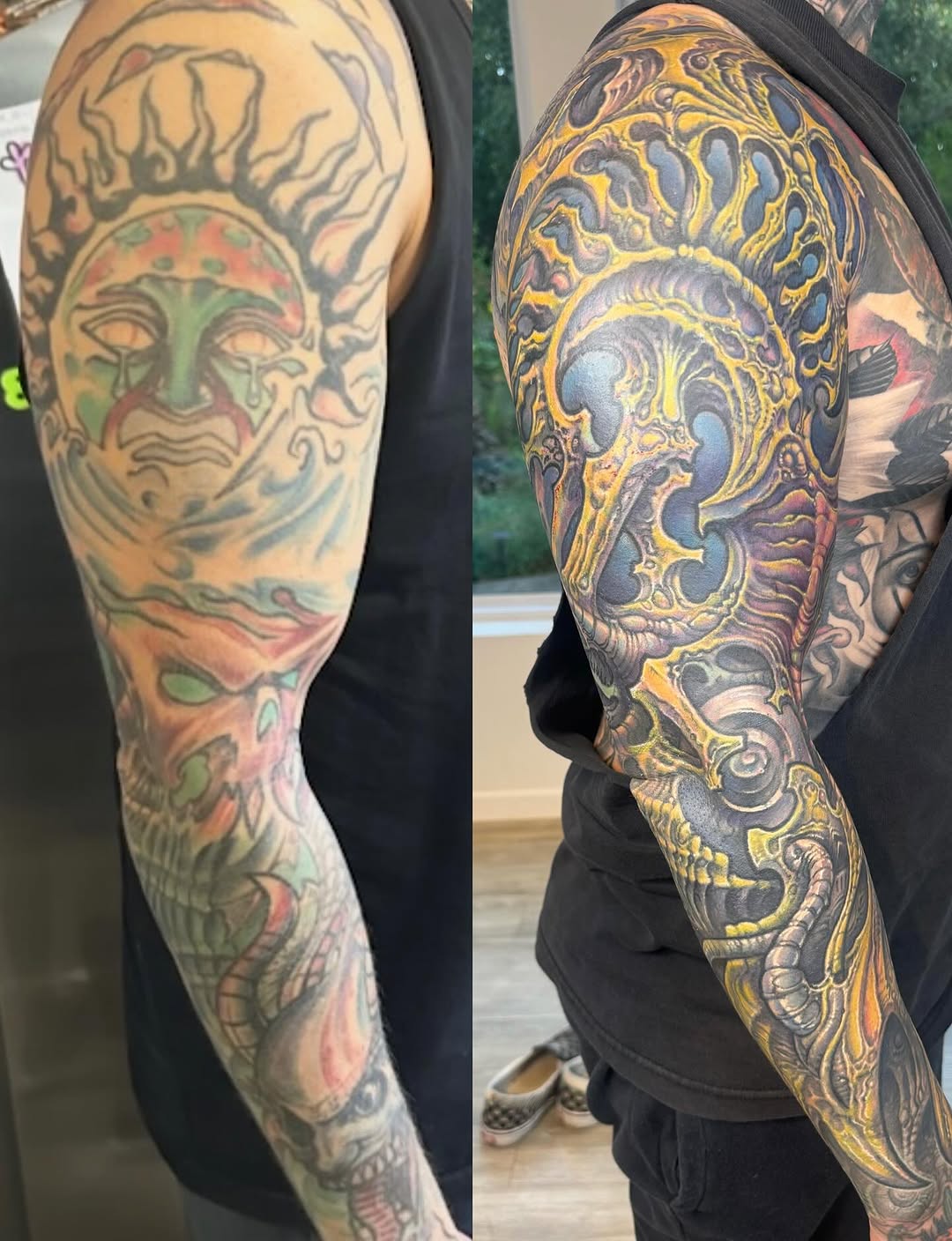 Biomechanical color coverup full sleeve