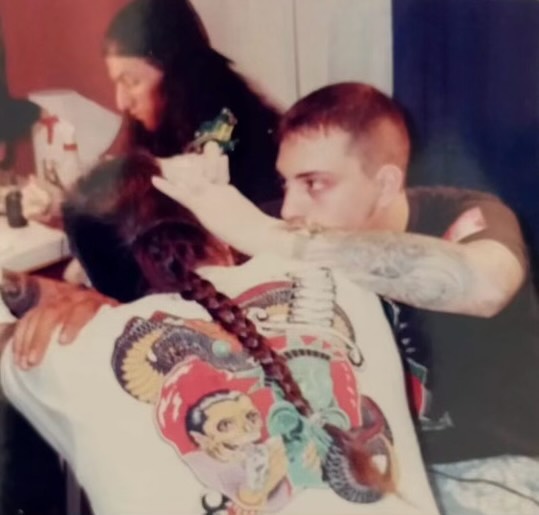 Vintage tattoo convention BTS, New Orleans 1991