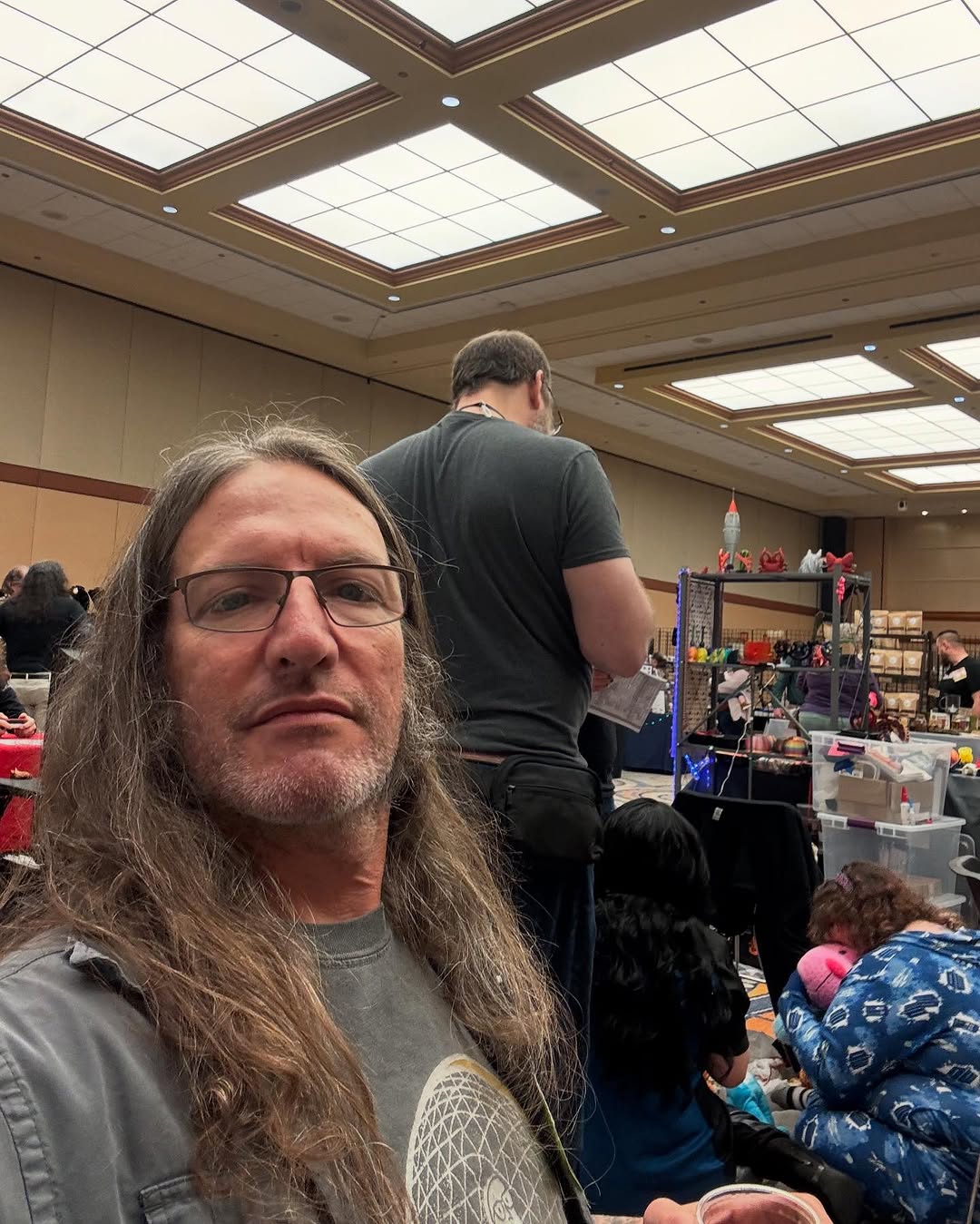 Artist selfie at Capricon convention, Chicago