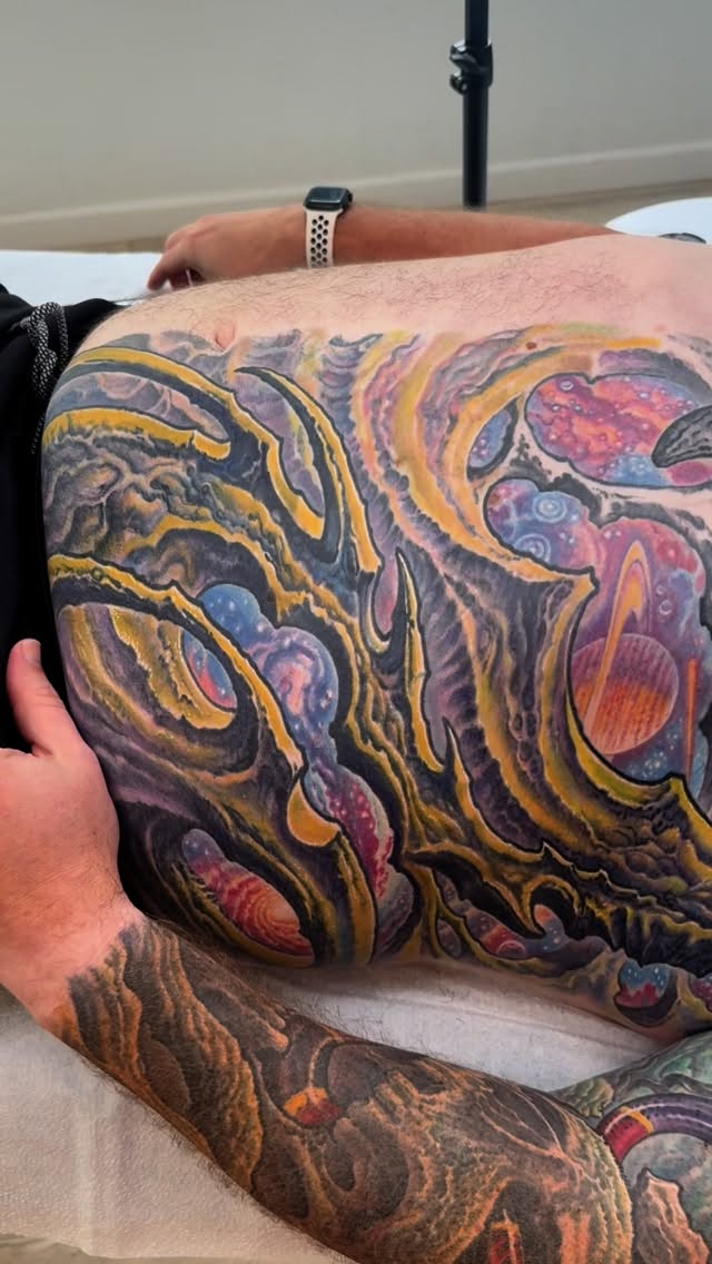 Cosmic biomechanical rib panel in color