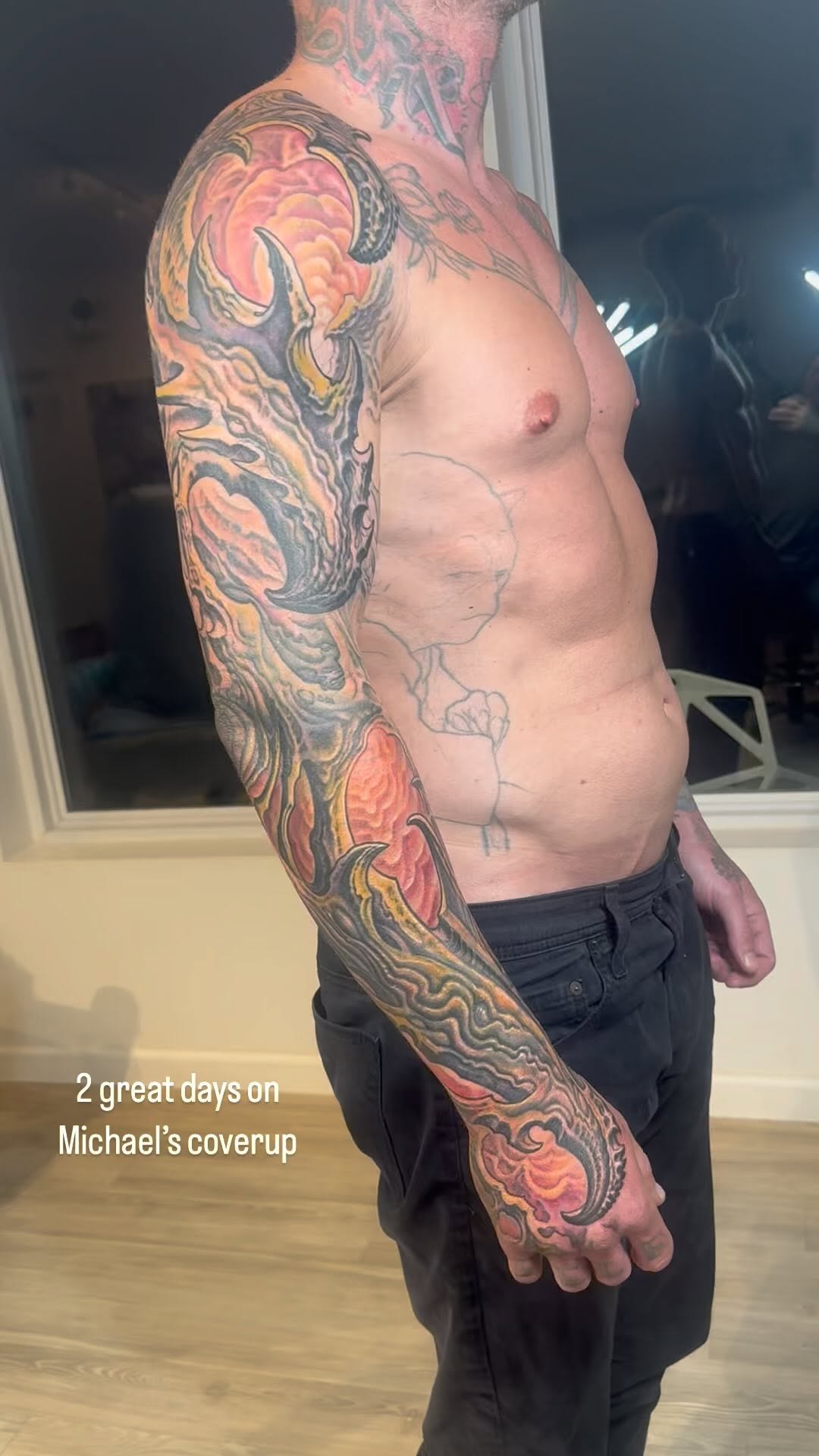 Biomechanical color cover-up full sleeve