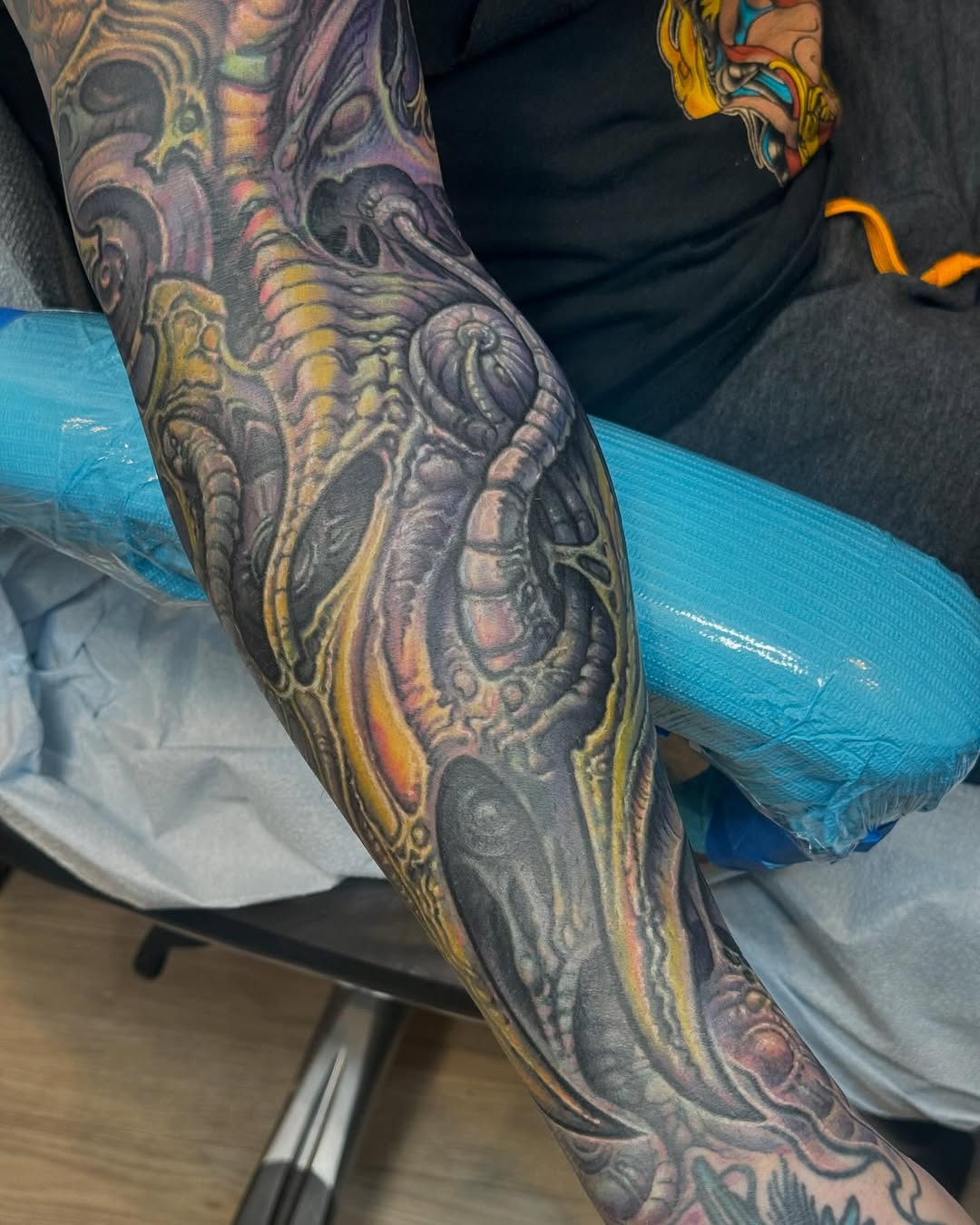Biomechanical color coverup sleeve