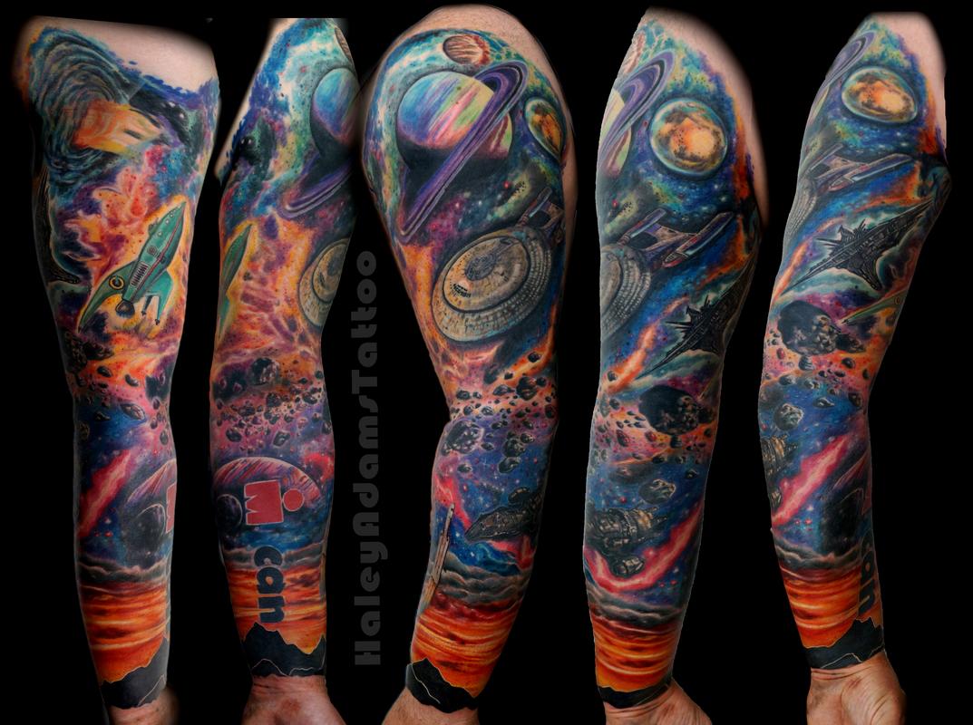 space ship tattoo