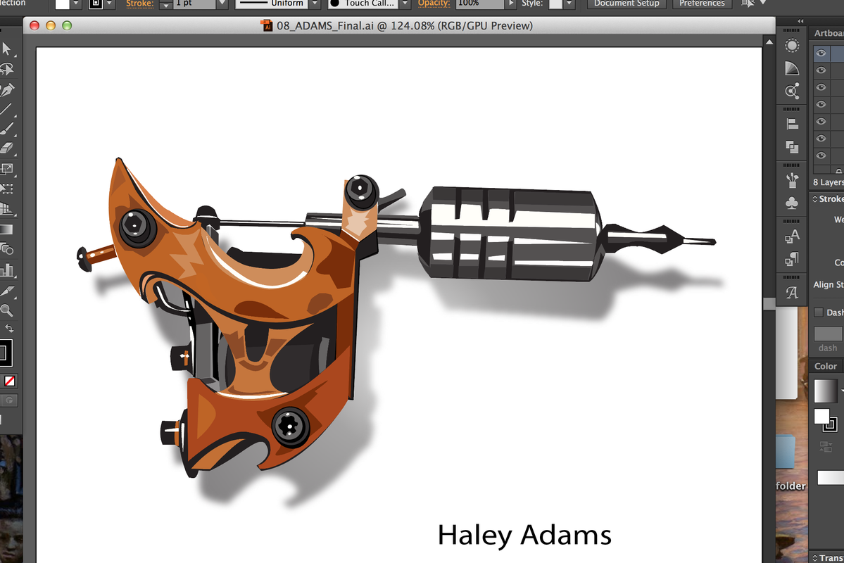 illustration of tattoo machine