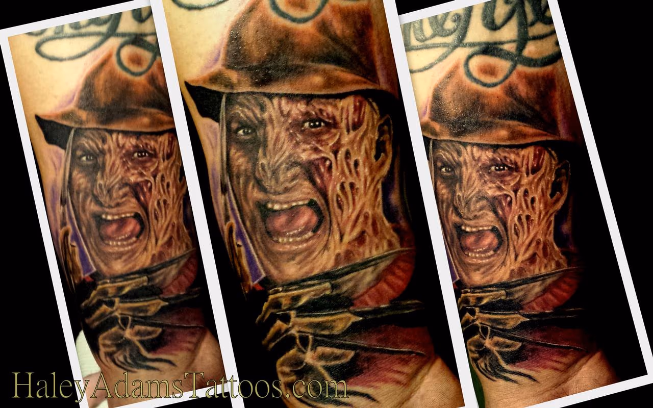 freddy krueger tattoo on wrist