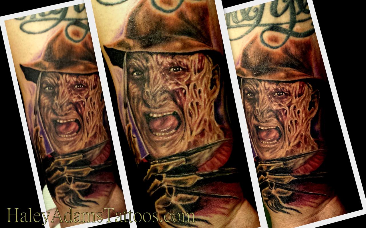 freddy krueger tattoo on wrist