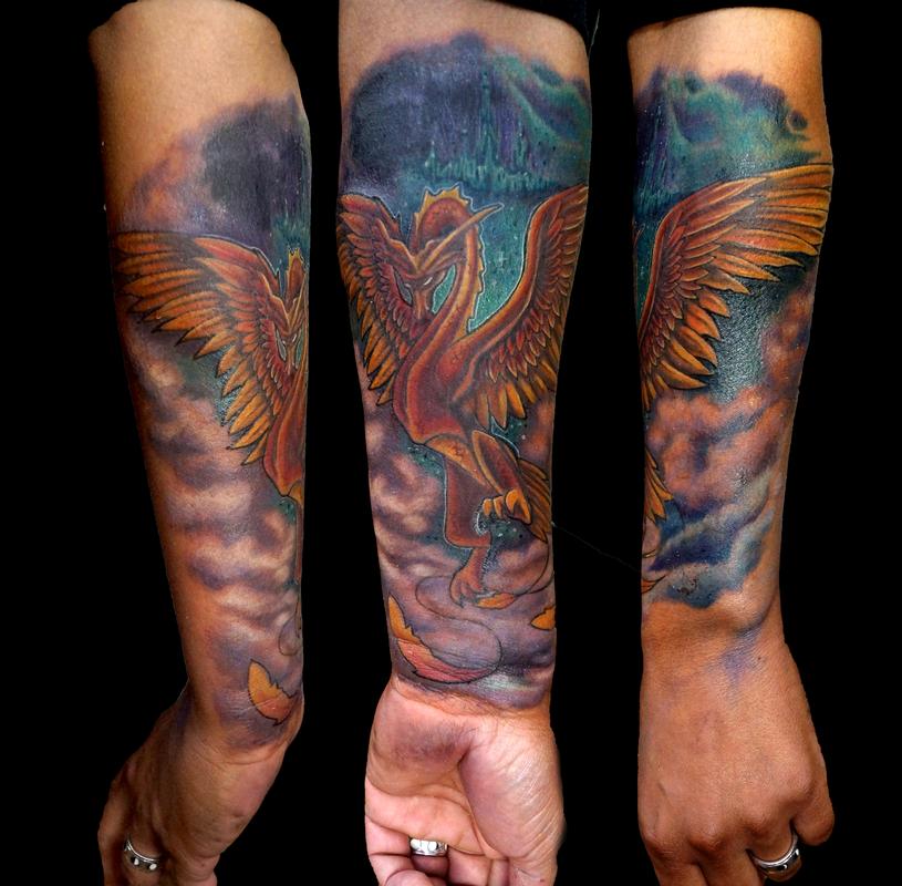 Fantasy cover- up tattoo