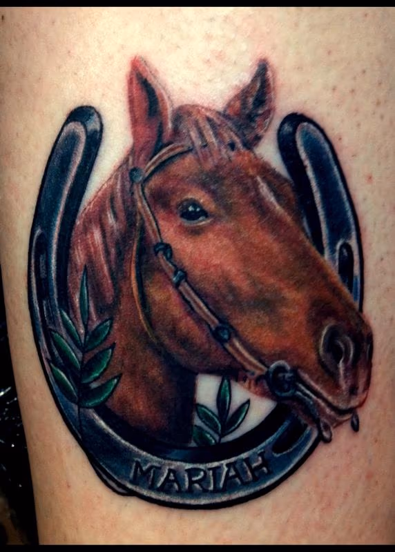 Mariah horse tattoo