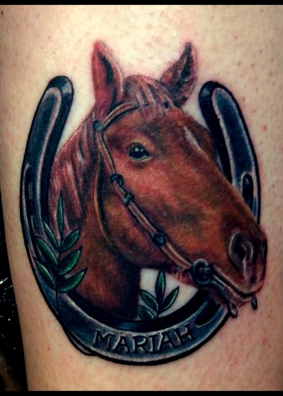 Mariah horse tattoo
