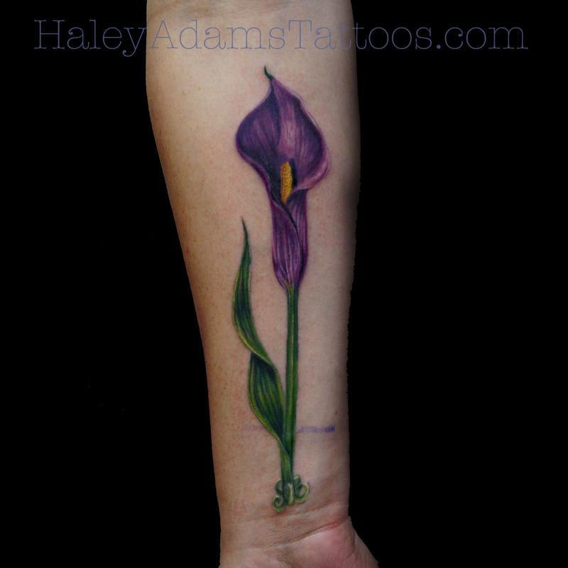 Cala lily tattoo