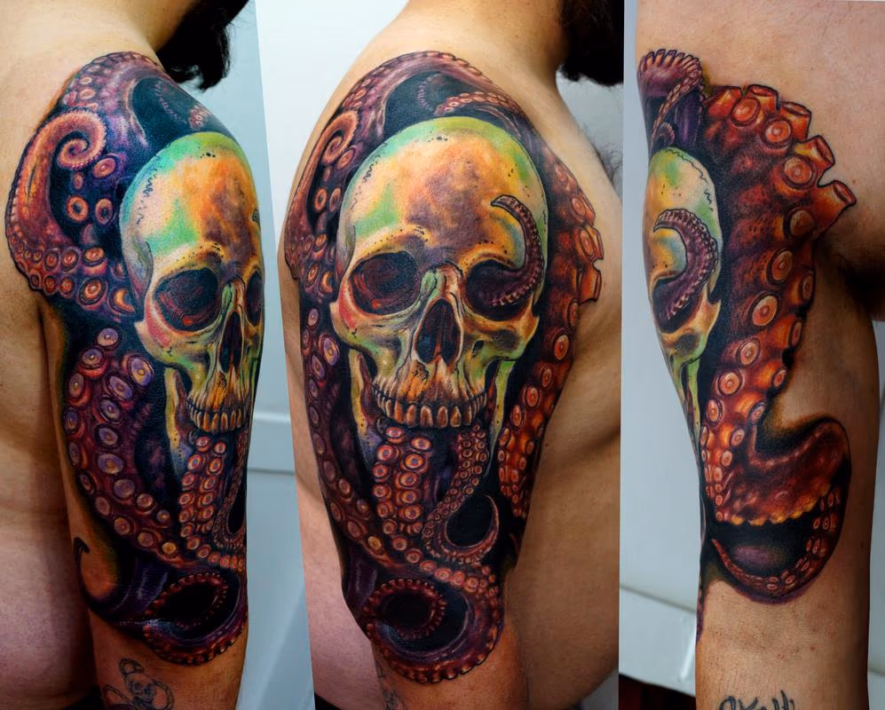 Octopus Skull tattoo