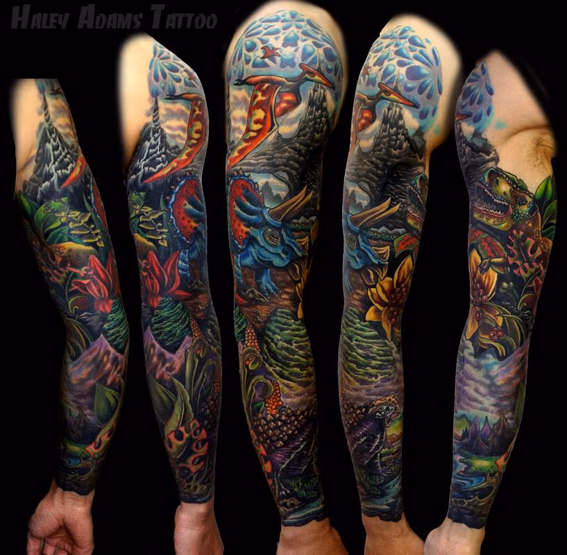 Dinosaur sleeve