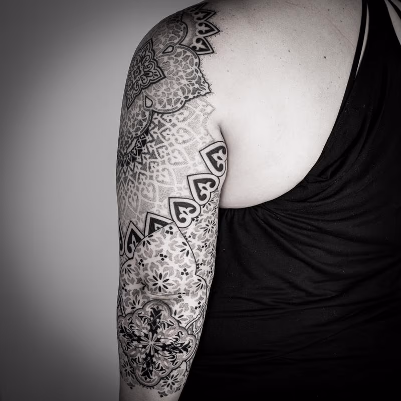 blackwork dotwork