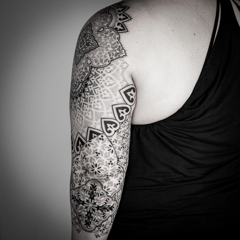 blackwork dotwork