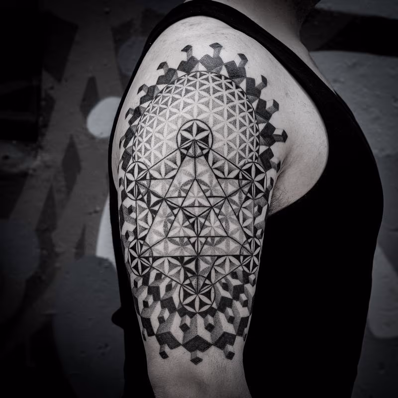 blackwork dotwork