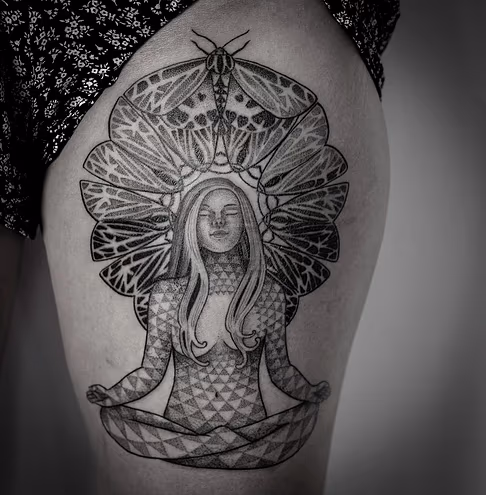 blackwork dotwork