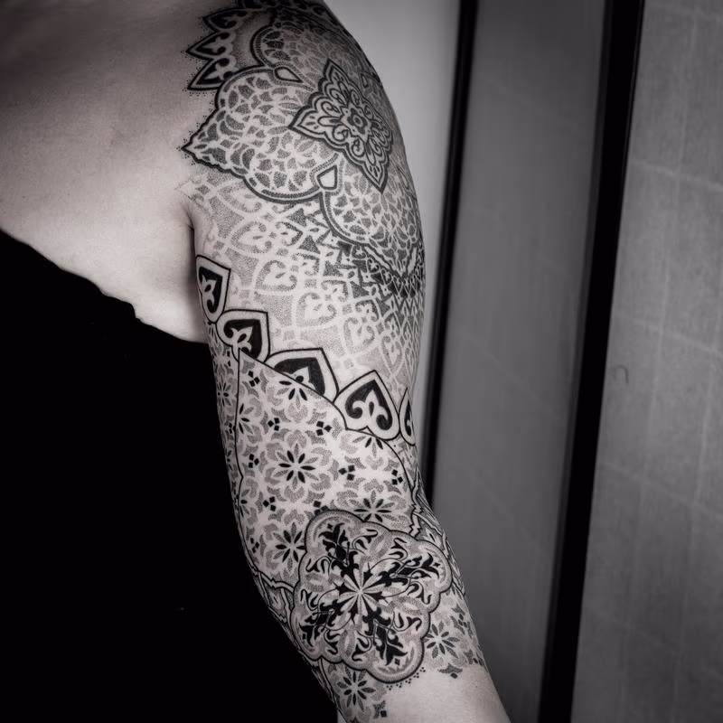 blackwork dotwork