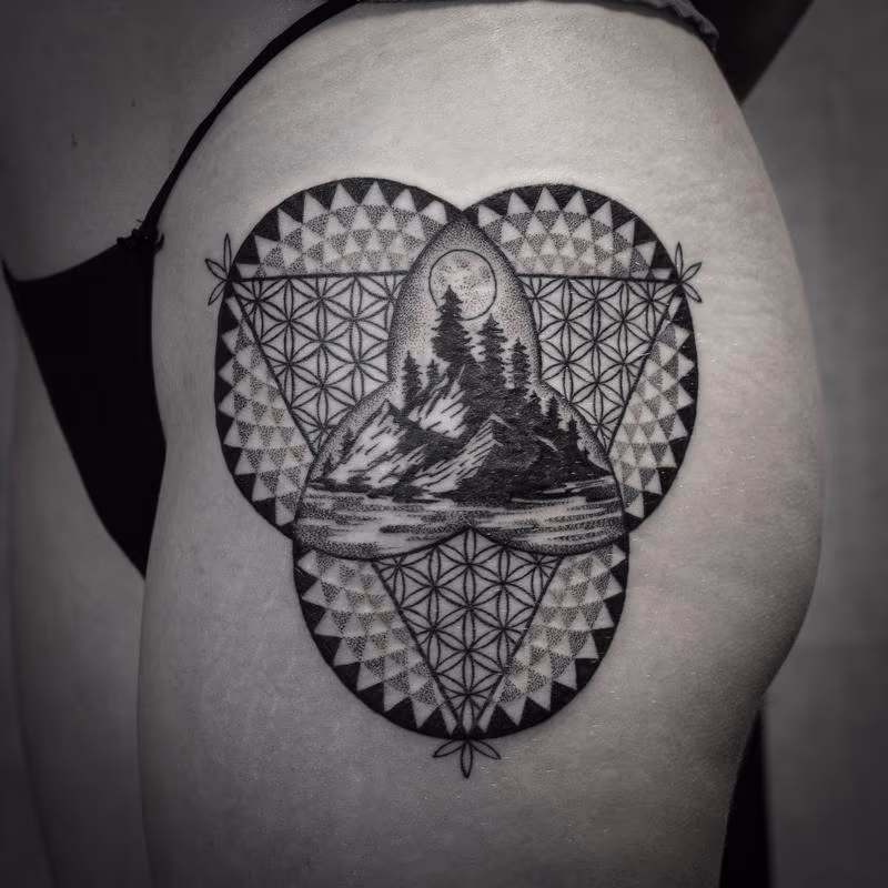 blackwork dotwork