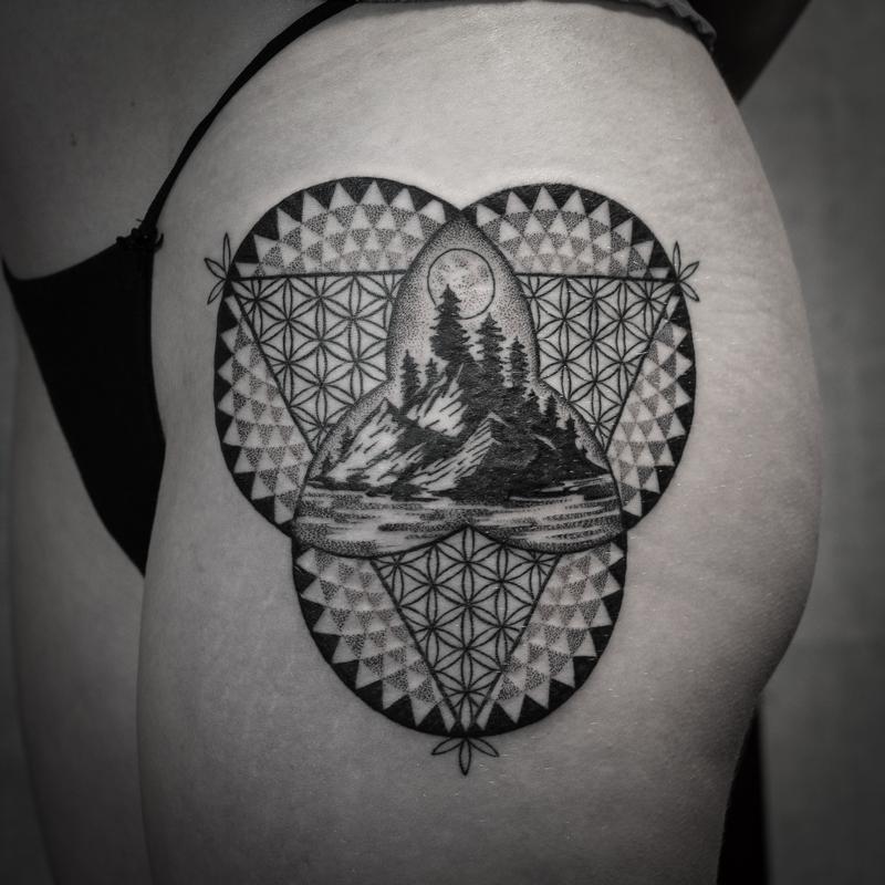 blackwork dotwork