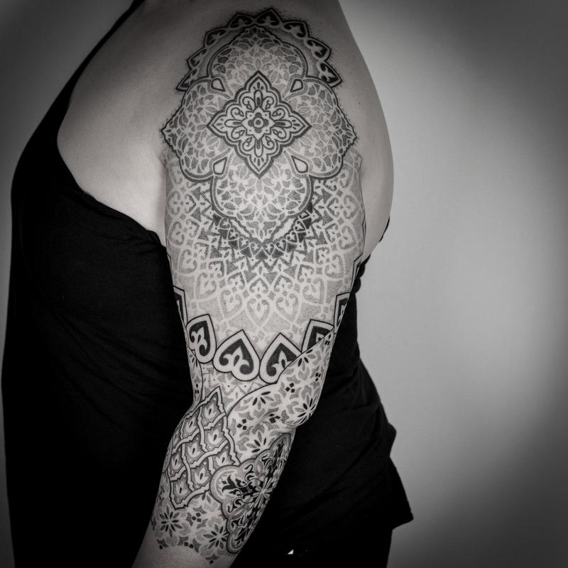 blackwork dotwork