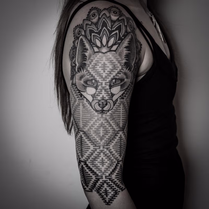 blackwork dotwork