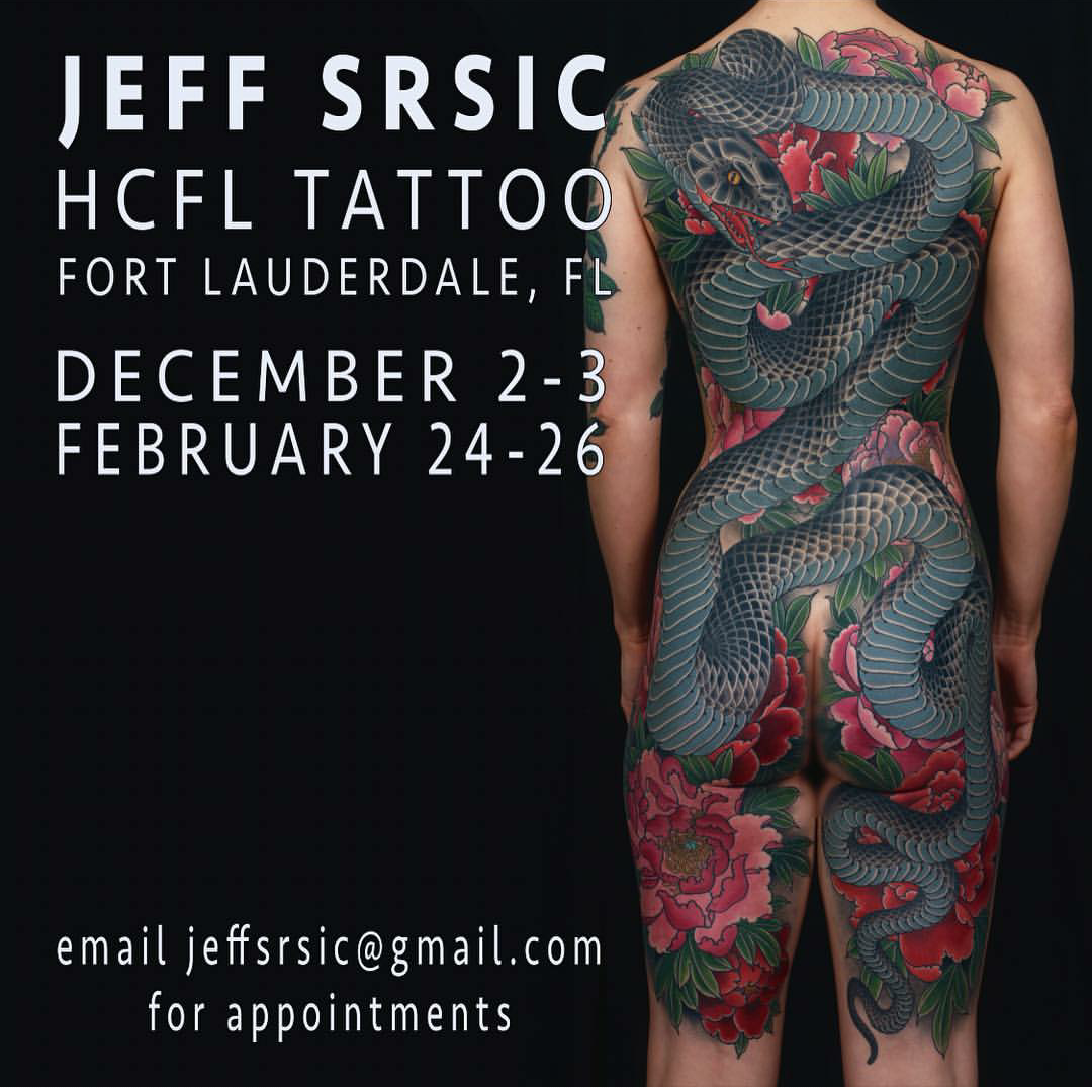 Jeff Srsic from Redletter1 in Tampa @ HCFL Tattoo!!