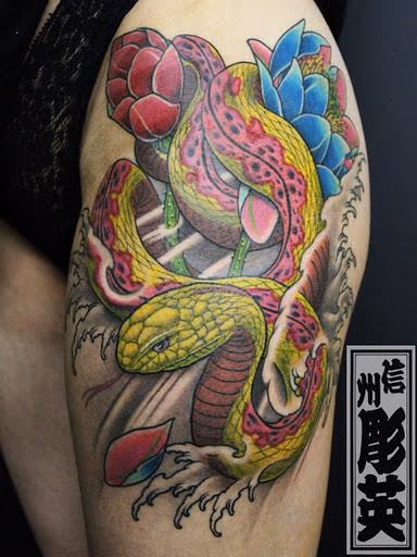 Custom Snake Tattoo