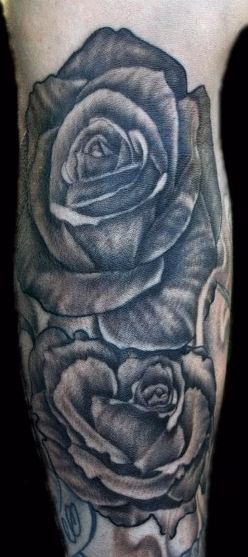 Black and Grey Roses