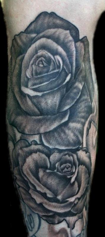 Black and Grey Roses